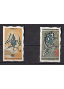GERMANIA serie di 2 francobolli tematica fossili Nuovi Cat. 821/22